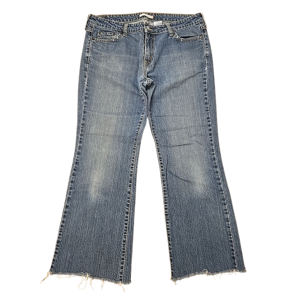 Levi Strauss Womens 545 Boot Cut Blue Jeans Size 14M 100% Cotton Denim